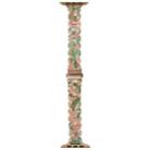 For Apple Watch 42mm / 41mm / 40mm / 38mm Oval Resin Watch Band(Pink Green) - 3