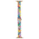 For Apple Watch 42mm / 41mm / 40mm / 38mm Oval Resin Watch Band(Rainbow) - 3