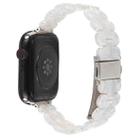 For Apple Watch 42mm / 41mm / 40mm / 38mm Oval Resin Watch Band(Flash White) - 2