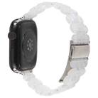 For Apple Watch 42mm / 41mm / 40mm / 38mm Oval Resin Watch Band(Fluorescent White) - 2