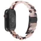 For Apple Watch 42mm / 41mm / 40mm / 38mm Oval Resin Watch Band(Light Grey Flower) - 2