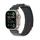 For Apple Watch 46mm / 49mm / 45mm / 44mm Kalebol  Dual-section Sports Nylon Loop Watch Band(Charcoal Grey) - 1