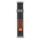 For Apple Watch 46mm / 49mm / 45mm / 44mm Kalebol  Dual-section Sports Nylon Loop Watch Band(Charcoal Grey) - 2