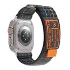 For Apple Watch 46mm / 49mm / 45mm / 44mm Kalebol  Dual-section Sports Nylon Loop Watch Band(Charcoal Grey) - 3