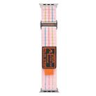 For Apple Watch 46mm / 49mm / 45mm / 44mm Kalebol  Dual-section Sports Nylon Loop Watch Band(Cherry Blossom Pink) - 2