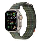 For Apple Watch 46mm / 49mm / 45mm / 44mm Kalebol  Dual-section Sports Nylon Loop Watch Band(Green) - 1