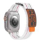 For Apple Watch 42mm / 41mm / 40mm / 38mm Kalebol  Dual-section Sports Nylon Loop Watch Band(White) - 3