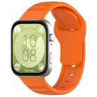 For Huawei Watch Fit3 Kalebol Dotted Pattern Silicone Strap(Orange) - 1