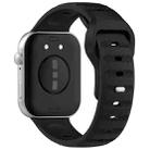For Huawei Watch Fit3 Kalebol Dotted Pattern Silicone Strap(Black) - 2