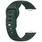 For Huawei Watch Fit3 Kalebol Dotted Pattern Silicone Strap(Meditation Green) - 3