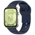 For Huawei Watch Fit3 Kalebol Dotted Pattern Silicone Strap(Midnight Blue) - 1
