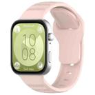 For Huawei Watch Fit3 Kalebol Dotted Pattern Silicone Strap(Joyful Pink) - 1