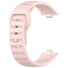 For Huawei Watch Fit3 Kalebol Dotted Pattern Silicone Strap(Joyful Pink) - 3