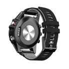 For Garmin QuickFit 26mm Kalebol Two-layer Silicone Watch Band(Black Grey) - 1