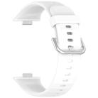 For Huawei Watch Fit3 Kalebol Soft Silicone Strap(White) - 3