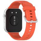 For Huawei Watch Fit3 Kalebol Soft Silicone Strap(Red Tea Orange) - 2