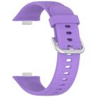 For Huawei Watch Fit3 Kalebol Soft Silicone Strap(Lilac) - 3
