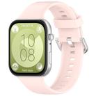 For Huawei Watch Fit3 Kalebol Soft Silicone Strap(Pink) - 1