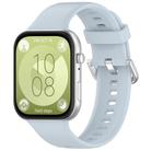 For Huawei Watch Fit3 Kalebol Soft Silicone Strap(Light Blue) - 1