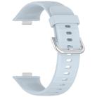 For Huawei Watch Fit3 Kalebol Soft Silicone Strap(Light Blue) - 3
