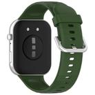 For Huawei Watch Fit3 Kalebol Soft Silicone Strap(Army Green) - 2