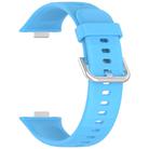For Huawei Watch Fit3 Kalebol Soft Silicone Strap(Sky Blue) - 3