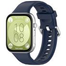For Huawei Watch Fit3 Kalebol Soft Silicone Strap(Midnight Blue) - 1