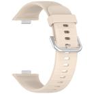 For Huawei Watch Fit3 Kalebol Soft Silicone Strap(Ivory White) - 3