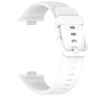 For Huawei Watch Fit3 Kalebol Colorful Buckle Silicone Strap(White) - 3