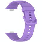 For Huawei Watch Fit3 Kalebol Colorful Buckle Silicone Strap(Lilac) - 3