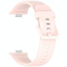 For Huawei Watch Fit3 Kalebol Colorful Buckle Silicone Strap(Pink) - 3