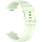 For Huawei Watch Fit3 Kalebol Colorful Buckle Silicone Strap(Green) - 3