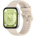 For Huawei Watch Fit3 Kalebol Colorful Buckle Silicone Strap(Ivory White) - 1