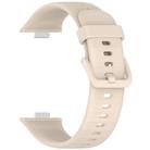 For Huawei Watch Fit3 Kalebol Colorful Buckle Silicone Strap(Ivory White) - 3