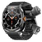 HAMTOD GT98 Headphones Smart Watch,1.53 inch, Support Bluetooth Call / NFC / Heart Rate(Black) - 1
