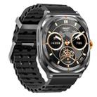 HAMTOD GT98 Headphones Smart Watch,1.53 inch, Support Bluetooth Call / NFC / Heart Rate(Black) - 2
