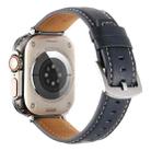 For Apple Watch 46mm / 49mm / 45mm / 44mm Kalebol Plain Genuine Leather Watch Band(Dark Blue) - 3