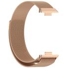 For Huawei Watch Fit3 Kalebol Milanese Stainless Steel Strap(Rose Gold) - 3
