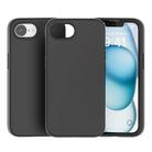 For iPhone 16e Rubber Oil Surface Solid Color Phone Case(Black) - 3