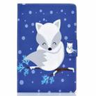 For Samsung Galaxy Tab S8 / Galaxy Tab S7 T870 Electric Pressed Left Right Flat Leather Case with Sleep Function Pen Cover & Card Slot & Holder(Arctic Fox) - 2