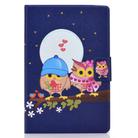 For Samsung Galaxy Tab S8 / Galaxy Tab S7 T870 Electric Pressed Left Right Flat Leather Case with Sleep Function Pen Cover & Card Slot & Holder(Couple Owls) - 2