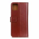 For OPPO Realme C11 3-Color Pearl Texture Magnetic Buckle Horizontal Flip PU Leather Case with Card Slots & Wallet & Holder(Brown) - 3