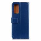 For OPPO Realme V5 3-Color Pearl Texture Magnetic Buckle Horizontal Flip PU Leather Case with Card Slots & Wallet & Holder(Blue) - 3