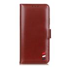 For OPPO Realme V5 3-Color Pearl Texture Magnetic Buckle Horizontal Flip PU Leather Case with Card Slots & Wallet & Holder(Brown) - 2