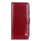 For HTC Desire 20 Pro 3-Color Pearl Texture Magnetic Buckle Horizontal Flip PU Leather Case with Card Slots & Wallet & Holder(Red) - 2