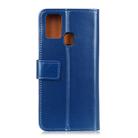 For Vivo Y30 / Y50 3-Color Pearl Texture Magnetic Buckle Horizontal Flip PU Leather Case with Card Slots & Wallet & Holder(Blue) - 3