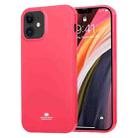 For iPhone 12 mini GOOSPERY JELLY TPU Shockproof and Scratch Protective Case(Rose Red) - 1
