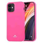 For iPhone 12 mini GOOSPERY JELLY TPU Shockproof and Scratch Protective Case(Hot Pink) - 1