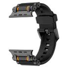 For Apple Watch 46mm / 49mm / 45mm / 44mm Armor Gear Silicone Watch Band(Black) - 2