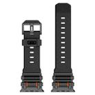 For Apple Watch 46mm / 49mm / 45mm / 44mm Armor Gear Silicone Watch Band(Black) - 3